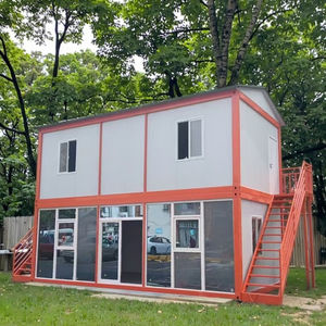 Casa Contenedor de Acero Prefabricada de Doble Capa Resistente para Uso Residencial Ignífugo, Hotel, Oficina con Terraza, Diseño Moderno - Product Image 6