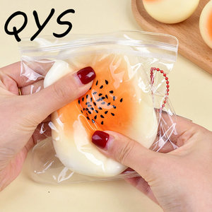 QYS TPR Liquid Squishy <b>Egg</b> Yolk Pastry Slow Rising Squeeze <b>Toy</b> Food Fidget Stress Relief <b>Toy</b> with chain - Product Image 5