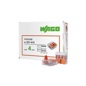 Wagos <span class=keywords><strong>221</strong></span>-412/<span class=keywords><strong>413</strong></span>/415 ตัวเชื่อมต่อสายไฟแบบสปริงแบบเสียบได้ รุ่น <span class=keywords><strong>221</strong></span> ปลอดภัยและรวดเร็ว ใช้ได้กับสายไฟแบบอ่อนและแบบแข็ง - Product Image 3