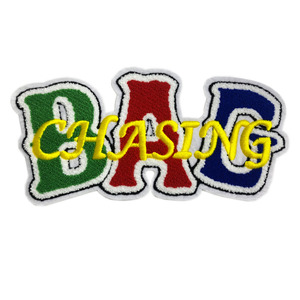 Nouveau Design En Gros Logo Personnalisé Brodé <span class=keywords><strong>Patch</strong></span> Chenille Pour Vêtements - Product Image 1