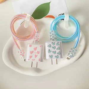 <span class=keywords><strong>4</strong></span> ב 1 טעינת מגן כבל נתונים עבור iphone 15 14 13 16 11 18w 20w מטען מגן כיסוי winder אביזרים שרוול - Product Image 2