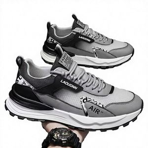 Chaussures de sport décontractées tendance haut de gamme pour hommes, à lacets, respirantes en maille, style bas, nouvelle collection - Product Image 2
