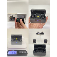 Q18 pince magnétique 2.4g réduction du bruit Led enregistrement en temps réel Lavalier Vlog Microphone ensemble sans fil revers Microphone boîte