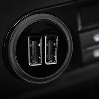 Chargeur rapide DAMAVO, panneau USB personnalisé à haute élasticité, rallonges universelles, fonction stéréo, double USB 12V/24V pour voiture