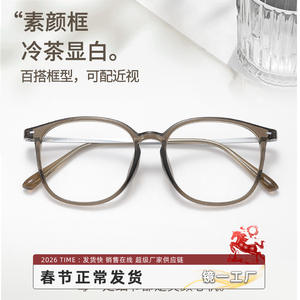 Monture de lunettes carrée de style coréen pour femmes 56808 Danyang, monture complète légère en plastique - Product Image 3