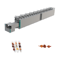 Ligne de production entièrement automatique de brochettes de viande pour animaux de compagnie, machine industrielle de transformation de friandises à base de viande, équipement alimentaire