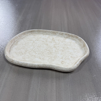 Plateau de service portable en résine pour la cuisine, la salle de bain, le rangement des bijoux, des épices, la décoration de la coiffeuse