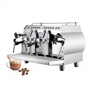 Máquina de Café Espresso Profesional Semiautomática de Acero Inoxidable de 9 Bares, Dos Grupos, para Baristas, para Hacer Capuchino y Latte - Product Image 1