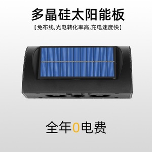 Lámpara solar de pared para jardín, luz blanca cálida, 6-12H de iluminación continua, encendido automático para exteriores, para jardín y casa - Product Image 3