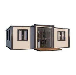 factory custom international prefabricated holiday house prefab folding expandable container house hotel guest home for resort