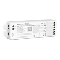 Contrôleur de bande LED intelligent ZL5 5 en 1 avec application, rythme musical, télécommande 2.4G, DC12-48V 15A, couleur unique, double blanc, RGB, RGBW, RGB+CCT