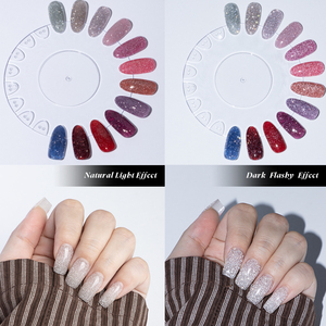 Vinimay <span class=keywords><strong>Gel</strong></span> Base de goma brillante de alta calidad a granel, juego de 9 colores, <span class=keywords><strong>Gel</strong></span> Base de goma reflectante de etiqueta privada para arte de uñas - Product Image 6