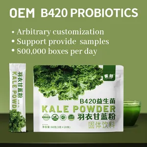 OEM Source Manufacturer B420 Probiotics Pure Kale Powder Wholesale Freeze Dried Kale