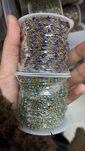 NUOVO <span class=keywords><strong>Catenina</strong></span> <span class=keywords><strong>a</strong></span> <span class=keywords><strong>Rosario</strong></span> Personalizzabile in Acciaio Inossidabile con Perline <span class=keywords><strong>a</strong></span> Sfera Smaltate Glitterate e <span class=keywords><strong>Catenina</strong></span> Piatta <span class=keywords><strong>a</strong></span> Cavo, Vendita all'Ingrosso in Rotoli - Product Image 6