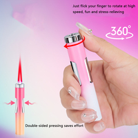 DEBANG briquet coupe-vent 2025 nouveau Mini Fidget Spinner décompression multicolore en option gaz Butane allume-cigare