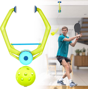 Machine d'entraînement de pickleball portable avec ventouse et rebondisseur <span class=keywords><strong>en</strong></span> plastique durable pour l'intérieur, outil d'entraînement individuel pour adultes à domicile - Product Image 6