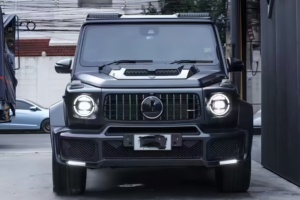 Para el kit de carrocerí<span class=keywords><strong>a</strong></span> <span class=keywords><strong>mercedes</strong></span>-benz <span class=keywords><strong>clase</strong></span> G reemplazado por W464 B-Brabus, con cuchara de fibra de carbono, luces de techo, alerón - Product Image 2