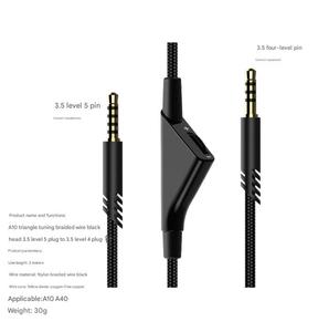 Câble <span class=keywords><strong>audio</strong></span> de réparation tressé de 2 m, parfaitement compatible avec les casques Astro A10 A40, câbles vidéo de qualité pour le gaming - Product Image 4