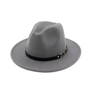 Gemvie — <span class=keywords><strong>chapeau</strong></span> fédora en laine pour femmes, classique, 100% laine, à bords larges, <span class=keywords><strong>Borsalino</strong></span> - Product Image 4