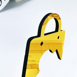 Hot 3D Symbols Acrylic Mirror <b>Wall</b> Sticker with Foam Back Adhesive Eco-Friendly DIY Heart Pattern Letter <b>Logo</b> <b>Wall</b> Decoration - Product Image 3