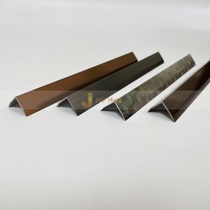 Plaques de couleur en acier inoxydable noir sablé EX237, finitions cuivre antique, or noir, or rose, champagne et garnitures de carreaux miroir noirs - Product Image 2