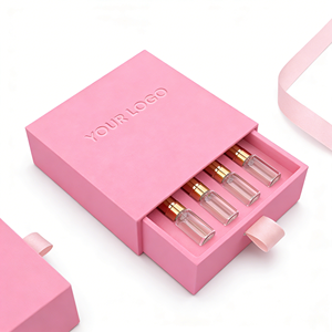 Caja de Embalaje de Papel para Fragancias Personalizadas, con Cajón Deslizable y Cinta, Caja de Muestras de Perfume, Impresión Personalizada, Fábrica OEM - Product Image 5