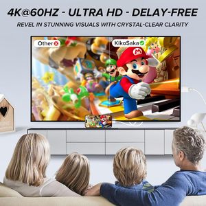 USB-C 6ft cho HDMI 4K 30/60Hz cắm chơi dữ liệu cáp Áo khoác Tương thích iPhone 15/16 Thunderbolt 3/4/5 TPE TV/Màn hình/máy chiếu - Product Image 3