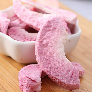 Frutta Secca Liofilizzata OEM, Fette di Pesca Naturali Croccanti, Confezione Grande, Snack per Bambini, Verdure Essiccate Dolci e Profumate - Product Image 1