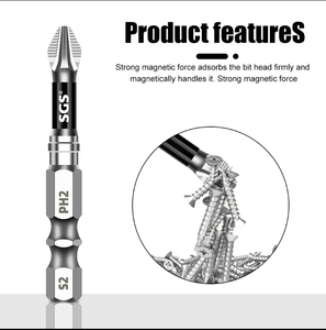 Đầu tuốc nơ vít từ tính Thép S2 Tuốc nơ vít Phillips Bit chống trượt và chống sốc Từ tính mạnh Một đầu và hai đầu - Product Image 5