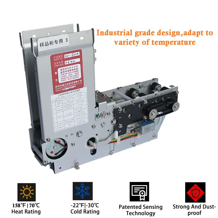 Tenet I/O and RS232 card dispenser mechanism motor dispenser card card machine