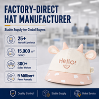 Casquette de baseball pour bébé et tout-petit avec design 3D en forme de corne de bœuf, bord souple, chapeau de soleil d'été respirant pour garçons et filles