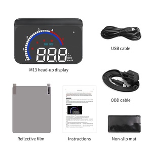 Nhà máy tự động HUD M13 OBD2 GPS Speedometer xe điện tử kính chắn gió HUD với nhiệt độ nước Head up hiển thị - Product Image 6