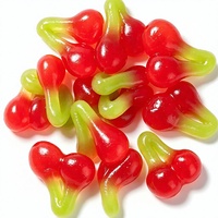 OEM Factory Wholesale Cherry-flavored Fudge Sour Flavored Colorful Cartoon-Shaped Sugar Candies Bag