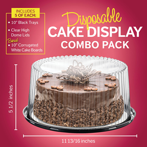 Boîte à gâteau ronde transparente en PET de 9 pouces pour les fêtes et les plats à emporter - Product Image 5