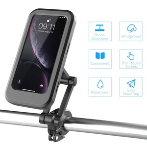 Portatelefono da bicicletta impermeabile scatola per telefono con schermo tattile custodie per <span class=keywords><strong>moto</strong></span> manubrio per <span class=keywords><strong>moto</strong></span> cellulari - Product Image 3
