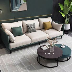 Canapé de salon design moderne avec revêtement en tissu doux et proportions équilibrées pour la décoration intérieure - Product Image 1