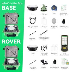 SingularXYZ E1 Pro <span class=keywords><strong>GNSS</strong></span> RTK Rover 20H Bateria Grande Tela Colorida HD Alta Precisão cm Nível Terra Pesquisa Equipamento <span class=keywords><strong>GNSS</strong></span> Receptor - Product Image 3