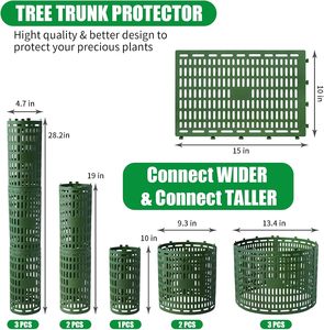 Protecteur de <span class=keywords><strong>tronc</strong></span> de gardes d'<span class=keywords><strong>arbre</strong></span> noir brun vert avec attaches torsadées et protecteur de <span class=keywords><strong>tronc</strong></span> d'<span class=keywords><strong>arbre</strong></span> - Product Image 4