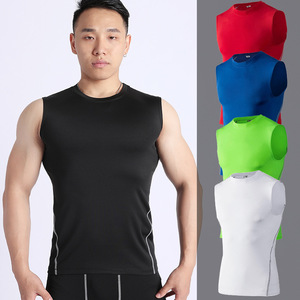 Secado rápido chaleco <span class=keywords><strong>traje</strong></span> de gimnasio para hombres alta elástico transpirable corriendo Baberos de baloncesto chaleco camisa - Product Image 1