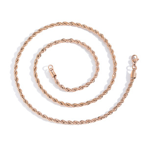 Collana a Catena in Acciaio Inossidabile Placcato Oro 18k, Argento, Oro Rosa e Nero, Stile Hip Hop, Larghezza 2mm 3mm 4mm 5mm 6mm - Product Image 6