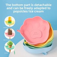 Support à sucettes glacées en silicone réutilisable de qualité alimentaire, sans gouttes, pour des glaces sans dégâts, idéal pour les fêtes d'été des enfants