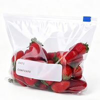Op maat bedrukte ziplock plastic zakken, slider zip plastic groenteverpakkingen, slider zip plastic fruitverpakkingen