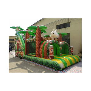 Thương mại động vật ngoài trời Zoo Jungle Inflatable các chướng ngại vật - Product Image 1