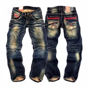 Lotfeel High quality vintage jeans brand name designer jeans pants mens selvedge jeans japanese man