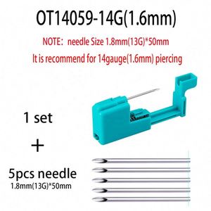 1PCS dùng một lần an toàn Bông tai piercer máy cơ thể đồ trang sức mũi Studs piercing kit công cụ với trang điểm vĩnh viễn Cartridge needles - Product Image 6