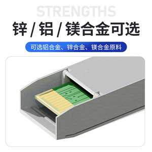 Custom Optical Module Housing Zinc Aluminum Alloy Die Cast CNC Machined <b>Metal</b> <b>Enclosure</b> For Communication Devices - Product Image 4