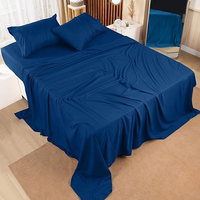 Parure de lit florale classique personnalisable haut de gamme 4 pièces, drap-housse 3D, housse de couette, garnissage en coton 500TC, toutes saisons, bio