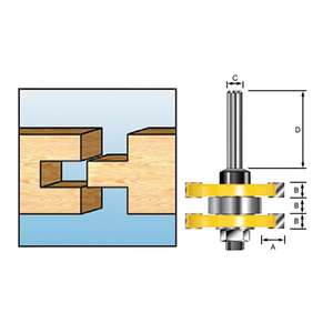 MAKITA-Fraise D-11994 pour les projections/rainures-EAN 3240890917799 FORETS AUTRES FORETS - Product Image 1