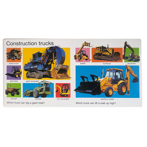 PRIDDY Version anglaise Child-Safe My Big Truck Book Science Cognitive Carton Lecture <span class=keywords><strong>Livre</strong></span> d'images pour les enfants - Product Image 3