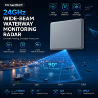 Radar de surveillance des voies navigables FMCW 24 GHz 1500 m, détection de navires longue portée 1500 m, radar marin IP66